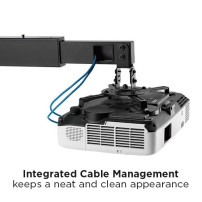 Techly ICA-PM 21 supporto per proiettore Parete Nero