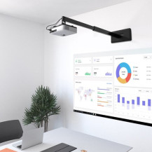 Techly ICA-PM 21 supporto per proiettore Parete Nero