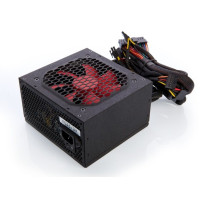 itek DESERT 650 alimentatore per computer 650 W 20+4 pin ATX ATX Nero, Rosso