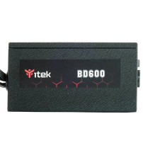 itek BD600 alimentatore per computer 600 W 24-pin ATX ATX Nero