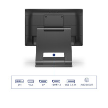 Philips 162B9T/00 Monitor PC 39,6 cm (15.6") 1366 x 768 Pixel HD LCD Touch screen Nero