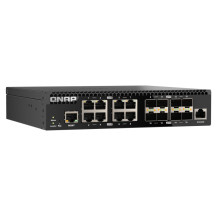 QNAP QSW-M3216R-8S8T switch di rete Gestito L2/L3 10G Ethernet (100/1000/10000) 1U Nero