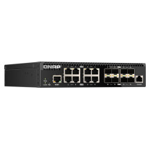 QNAP QSW-M3216R-8S8T switch di rete Gestito L2/L3 10G Ethernet (100/1000/10000) 1U Nero