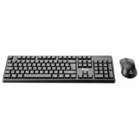 itek DEC W01 tastiera Mouse incluso Universale RF Wireless QWERTY Inglese, Italiano Nero