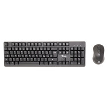 itek DEC W01 tastiera Mouse incluso Universale RF Wireless QWERTY Inglese, Italiano Nero