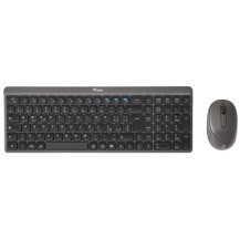 itek DEC WS01 tastiera Mouse incluso Universale RF senza fili + Bluetooth QWERTY Inglese, Italiano Nero, Grigio