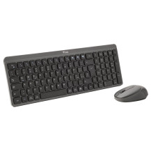 itek DEC WS01 tastiera Mouse incluso Universale RF senza fili + Bluetooth QWERTY Inglese, Italiano Nero, Grigio