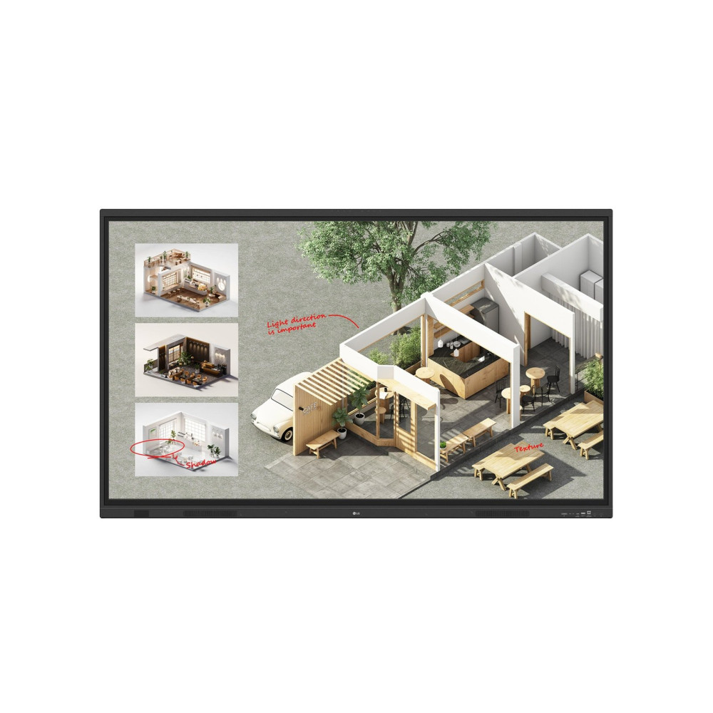 LG CreateBoard Standard lavagna interattiva 190,5 cm (75") 3840 x 2160 Pixel Touch screen Nero