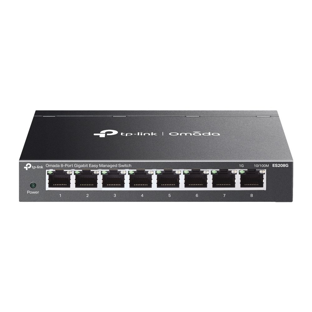 TP-Link Omada ES208G switch di rete Gestito L2 Gigabit Ethernet (10/100/1000) Nero