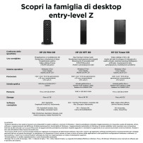 HP Z2 Tower G9 Intel® Core™ i7 i7-14700 32 GB DDR5-SDRAM 1 TB SSD NVIDIA T1000 Windows 11 Pro Stazione di lavoro AI Workstation 