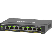 NETGEAR 8-Port Gigabit Ethernet PoE+ Plus Switch (GS308EP) Gestito L2/L3 Gigabit Ethernet (10/100/1000) Supporto Power over Ethe