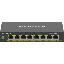 NETGEAR 8-Port Gigabit Ethernet High-Power PoE+ Plus Switch (GS308EPP) Gestito L2/L3 Gigabit Ethernet (10/100/1000) Supporto Pow