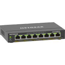 NETGEAR 8-Port Gigabit Ethernet High-Power PoE+ Plus Switch (GS308EPP) Gestito L2/L3 Gigabit Ethernet (10/100/1000) Supporto Pow