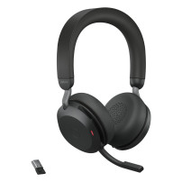 Jabra Evolve2 75 Auricolare Con cavo e senza cavo A Padiglione Ufficio Bluetooth Base di ricarica Nero