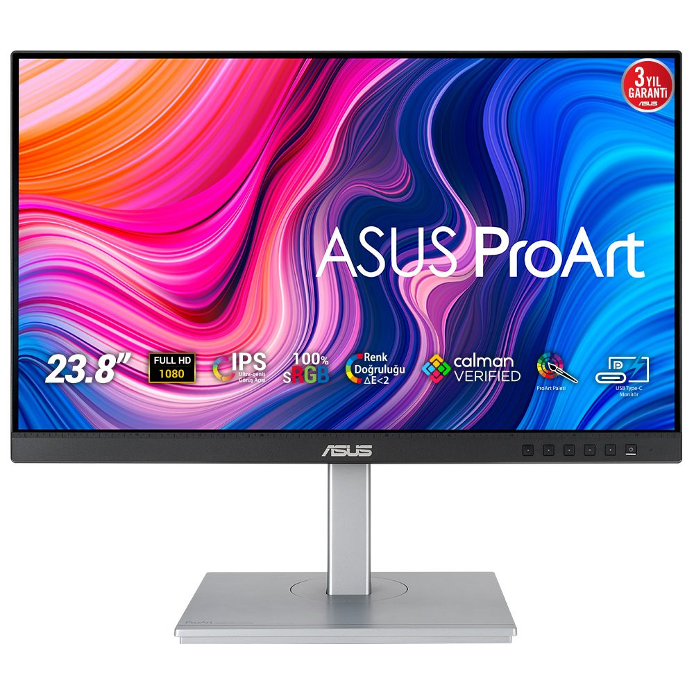 ASUS ProArt PA247CV Monitor PC 60,5 cm (23.8") 1920 x 1080 Pixel Full HD Nero, Argento