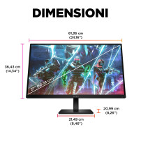 OMEN by HP Monitor da gaming 27" FHD 240 Hz – OMEN 27s