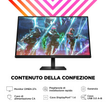 OMEN by HP Monitor da gaming 27" FHD 240 Hz – OMEN 27s
