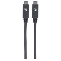 Manhattan 355223 cavo USB USB 3.2 Gen 2 (3.1 Gen 2) 1 m USB C Nero