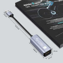 Techly IDATA USB-ETGIGA-AA replicatore di porte e docking station per laptop Cablato USB 3.2 Gen 1 (3.1 Gen 1) Type-A Nero, Arge