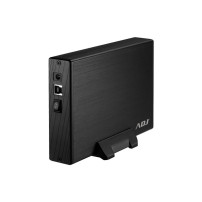 BOX 3.5 SATA TO USB 3.1 MAX 8TB BK AH612 BOX SLIM CASE ALLUMINIO ADJ