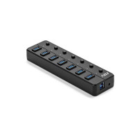 HUB USB 3.1 7 PORTE SEVEN BK FAST CHARGING COMPATIBILE 1.0/2.0