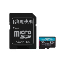 SD MICRO 64GB CL10 UHS-I CON ADATT 200MB/S LET.160MB/S SCRIT.KINGSTON