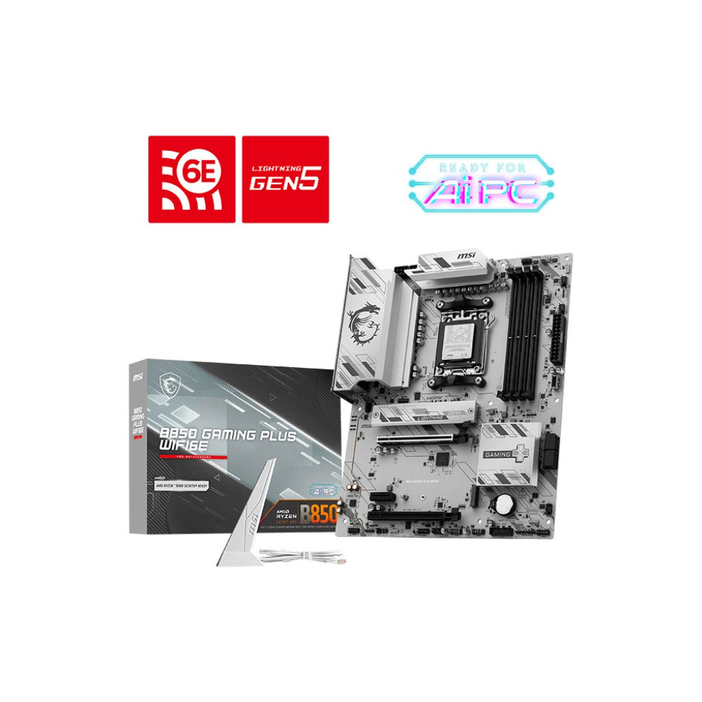 MB MSI B850 GAMING PLUS WIFI6E AM5 4DDR5 4PCIE 4M2 4SATA DP/TYPE-C