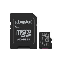 SD MICRO 128GB CL10 UHS-I CON ADATT 150MB/S LET.85MB/S SCRIT.KINGSTON