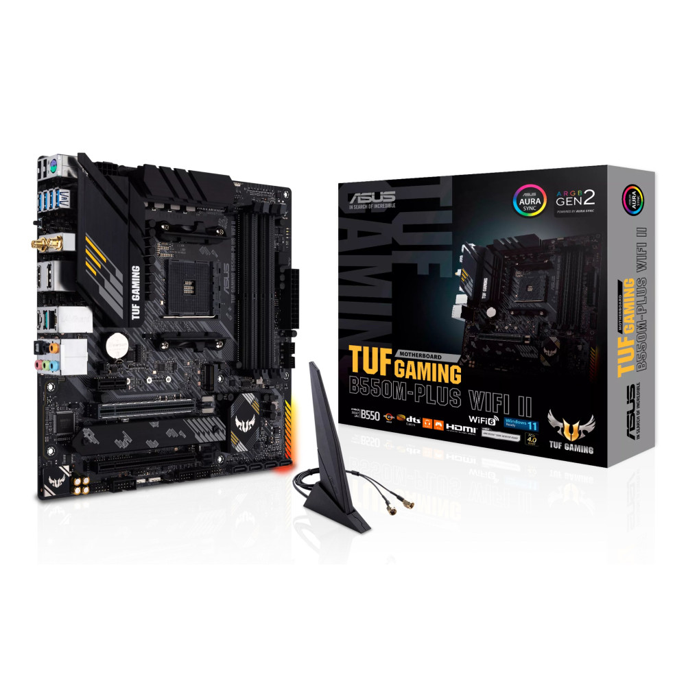 ASUS TUF GAMING B550M-PLUS WIFI II AMD B550 Socket AM4 micro ATX