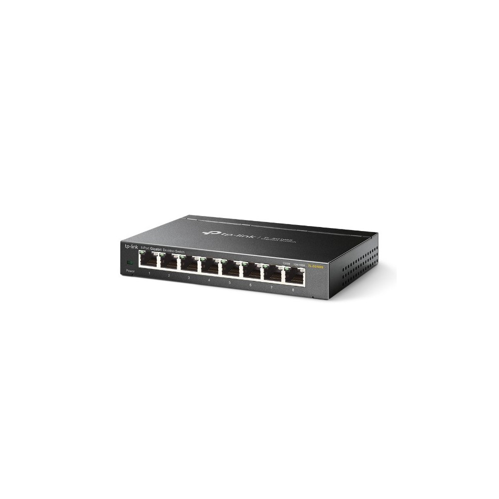 TP-Link Omada TL-SG108S switch di rete Non gestito Gigabit Ethernet (10/100/1000) Nero