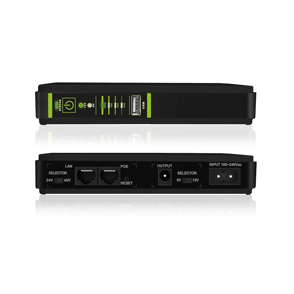 UPS DC 5V/9V/12V POE 24V/48V ERA PLUS TOGETHER ON MODEM/ROUTER/VOIP