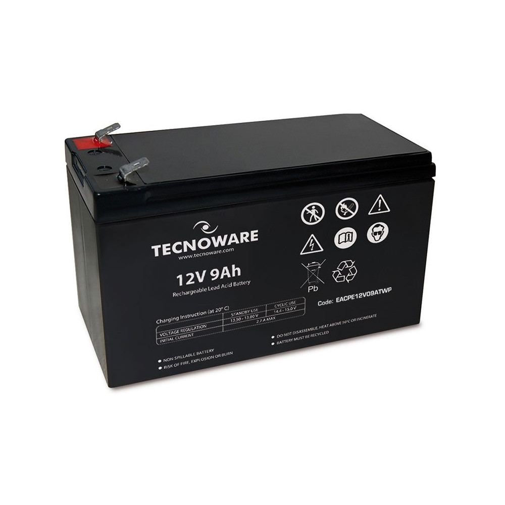 BATTERIA UPS TECNOWARE 12VDC 9AH HIGH ERMETICA AL PIOMBO