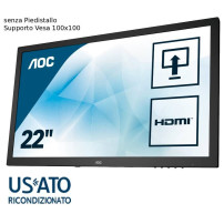 MON 22 REF AOC E2275PWJ FHD BK VGA/HDMI/DVI MULTIM. NO PIEDISTAL.