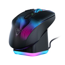 Turtle Beach Kone XP Air - Mouse da gioco wireless RGB ergonomico personalizzabile, sensore ottico a 19K DPI, 100 ore di batteri