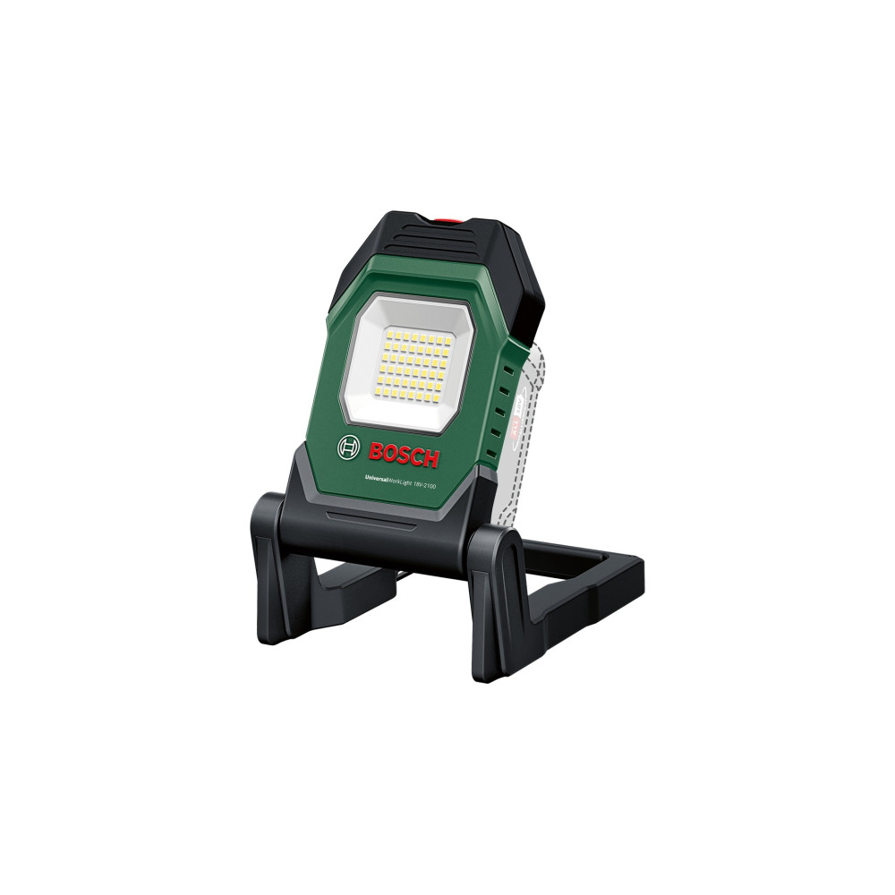 Bosch UniversalWorkLight 18V-2100 Nero, Verde