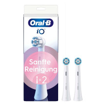 Oral-B iO Gentle Care 8700216373609 testina per spazzolino 2 pz Bianco