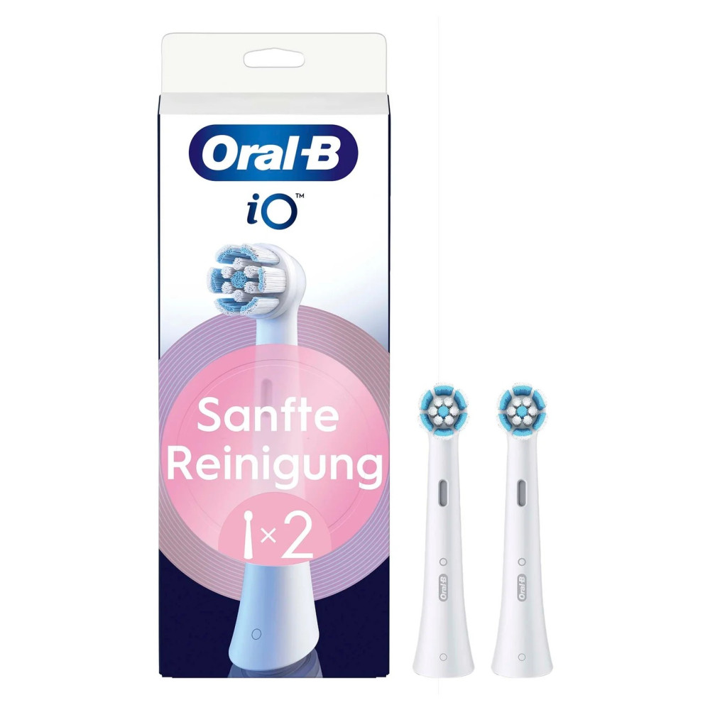 Oral-B iO Gentle Care 8700216373609 testina per spazzolino 2 pz Bianco