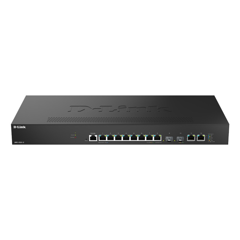 D-Link DMS-1250-12/E switch di rete Gestito L2 10G Ethernet (100/1000/10000) Nero, Interruttore