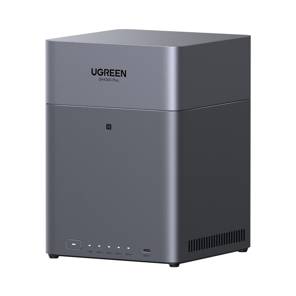Ugreen DH4300 Plus NAS Mini Tower 8 GB LPPDDR4X UGOS Pro Grigio