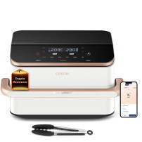 Cosori FRIGGITRICE AD ARIA Dual Blaze Twinfry™ Chef Edition, 10 Litri, 7 in 1, Doppia Resistenza, Doppio Cestello 5L&5L e Separa