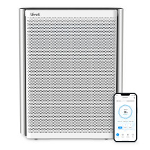 Levoit PURIFICATORE D'ARIA INTELLIGENTE EverestAir per Ambienti Grandi, Monitoraggio della Qualità dell’Aria a 3 Canali, Prefilt