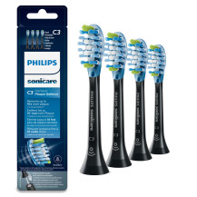 Philips C3 Premium Plaque Defence HX9044/33 4x Testine nere per spazzolino sonico