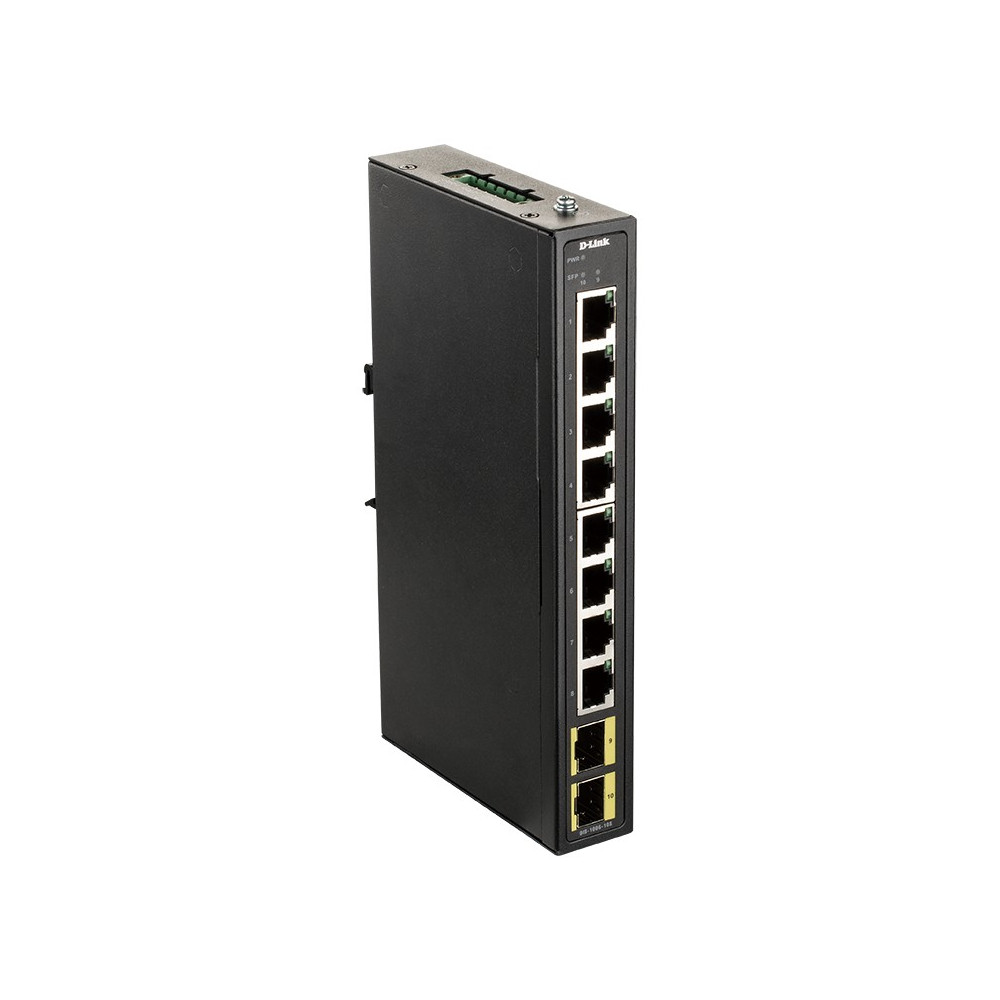 D-Link DIS-100G-10S switch di rete Non gestito Gigabit Ethernet (10/100/1000) DIN rail Nero, Interruttore