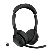 Jabra Evolve2 55 Auricolare Wireless A Padiglione Ufficio USB tipo-C Bluetooth Base di ricarica Nero