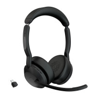 Jabra Evolve2 55 Auricolare Wireless A Padiglione Ufficio USB tipo-C Bluetooth Base di ricarica Nero