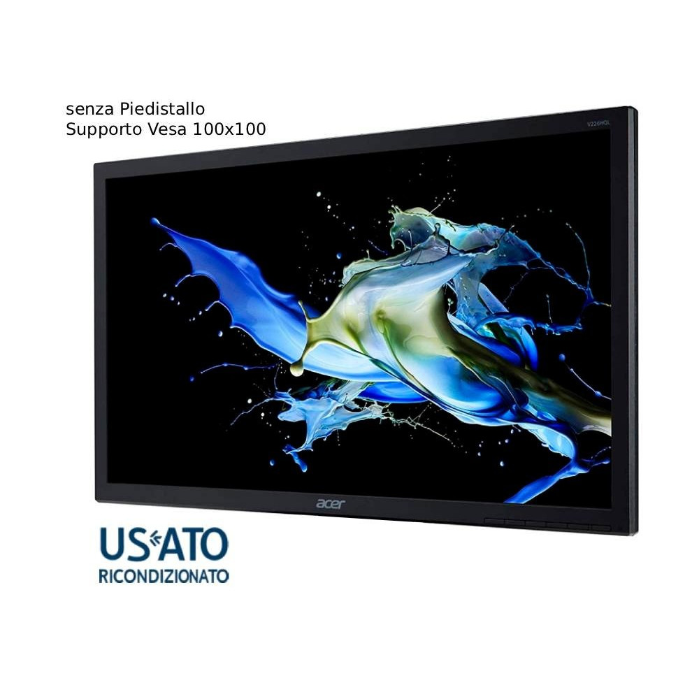 MON 22 REF ACER V226HQLBBD FHD BLK VGA/DVI SENZA PEDISTALLO