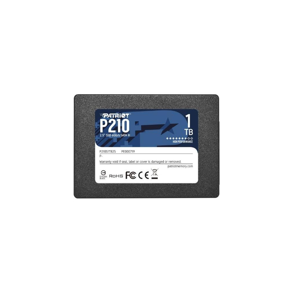 SSD PATRIOT  1TB P210 2.5" SATA3 READ:510MB/WRITE:440 MB/S - P210S1TB25 P210S1TB25 PATRIOT