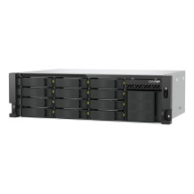 QNAP TS-H1655XEU-RP Server di archiviazione Armadio (3U) Intel Atom® C5125 8 GB DDR4 0 TB QuTS hero Nero, Grigio