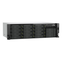 QNAP TS-H1655XEU-RP Server di archiviazione Armadio (3U) Intel Atom® C5125 8 GB DDR4 0 TB QuTS hero Nero, Grigio