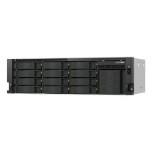 QNAP TS-H1655XEU-RP Server di archiviazione Armadio (3U) Intel Atom® C5125 8 GB DDR4 0 TB QuTS hero Nero, Grigio